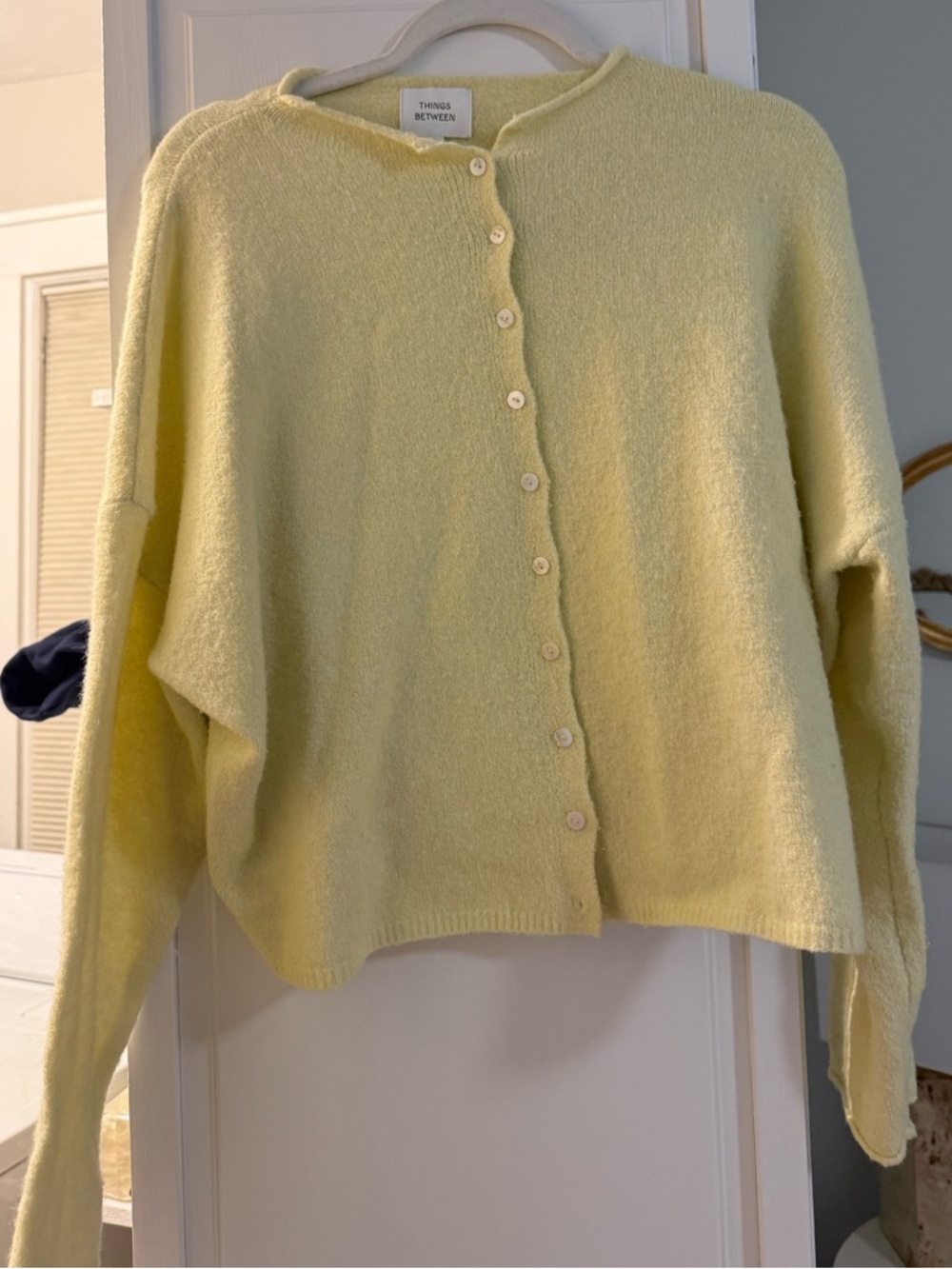 Things Between Butter Yellow Cardigan Sweater